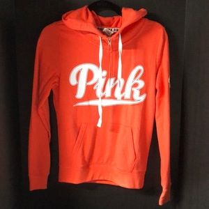 Orange Quarter zip VS  (Pink) orange hoodie